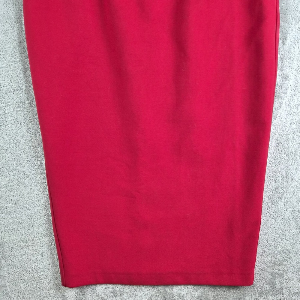 Zara Midi Dress Womens Medium Black Ruched Bodice Empire Waist A Line Sleeveless - Picture 8 of 10